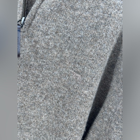 NWT $99 Rodd & Gunn Men's Wool "Jacks Bay knit” Quarter-Zip Sweater L Oatmeal - Picture 6 of 12